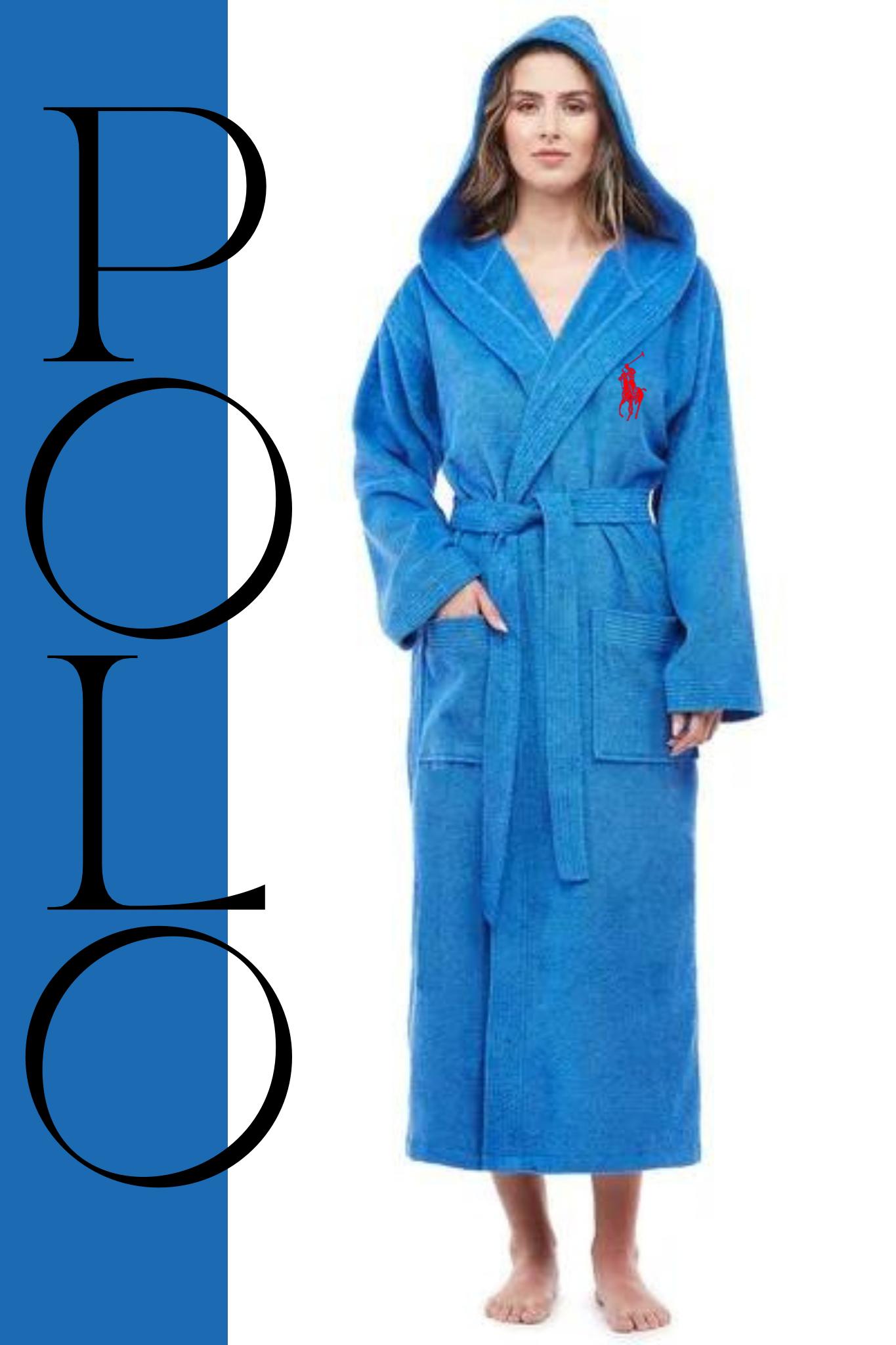 POLO BATHROBE BATH ROBE STUFF TERRY