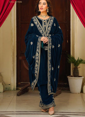 11000’ mirco velvet front embroidered with full embroidered sleeves formal wear.