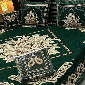 4Pc Velvet Jaquard Bedsheet | King Size