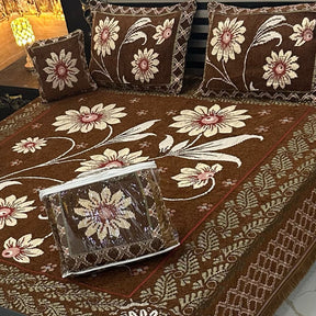 4Pc Velvet Jaquard Bedsheet | King Size