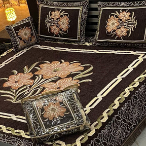 4Pc Velvet Jaquard Bedsheet | King Size