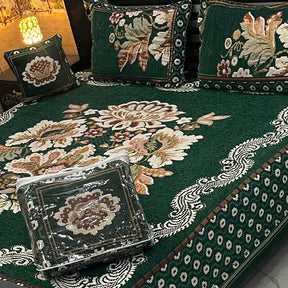 4Pc Velvet Jaquard Bedsheet | King Size