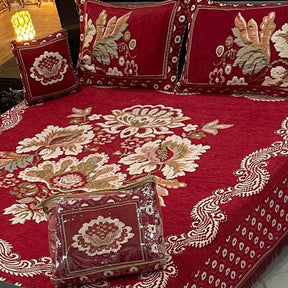 4Pc Velvet Jaquard Bedsheet | King Size