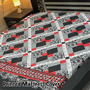 Printed Water Proof Matress Safegaurd  | King Size Double Bed