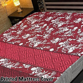 Printed Water Proof Matress Safegaurd  | King Size Double Bed