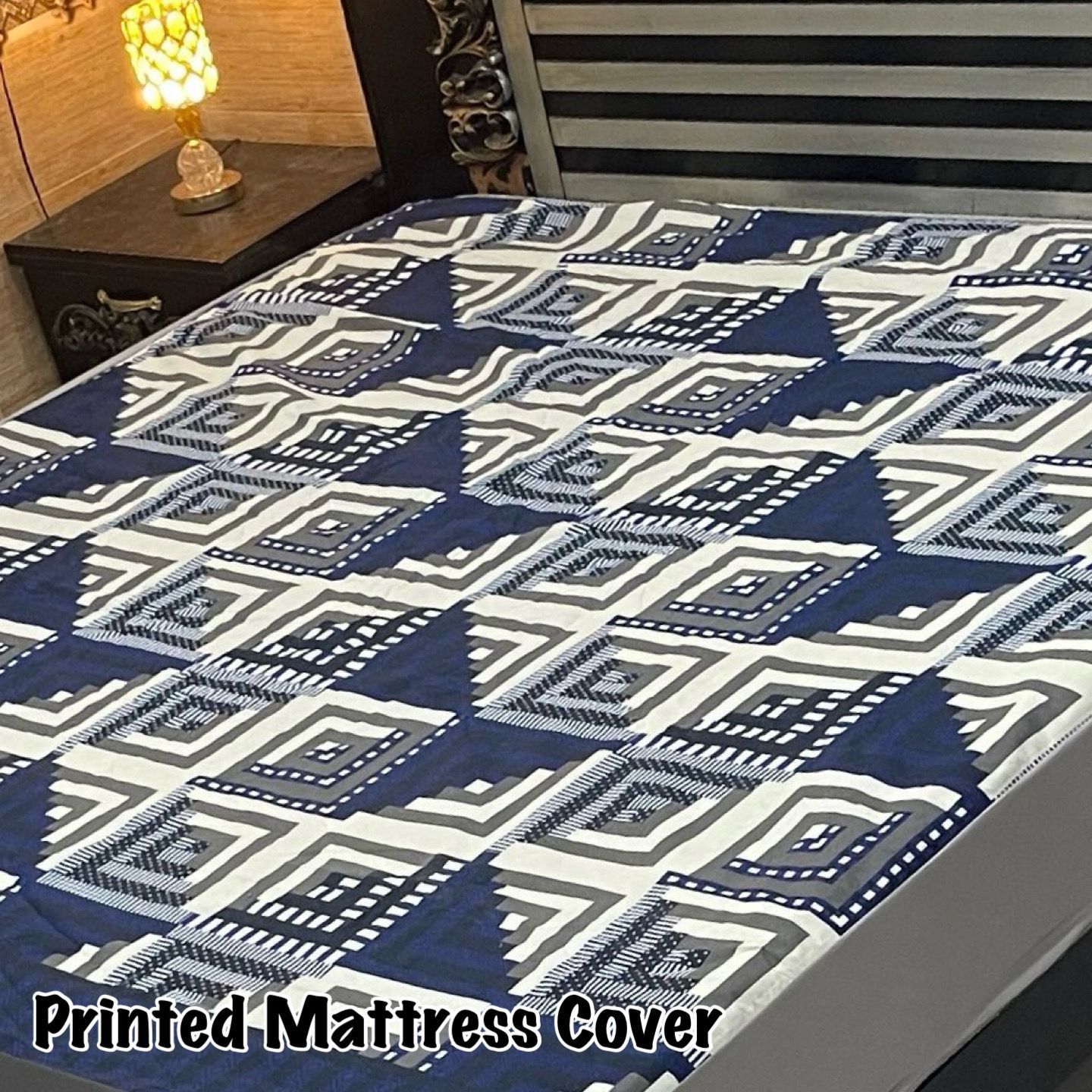 Printed Water Proof Matress Safegaurd  | King Size Double Bed