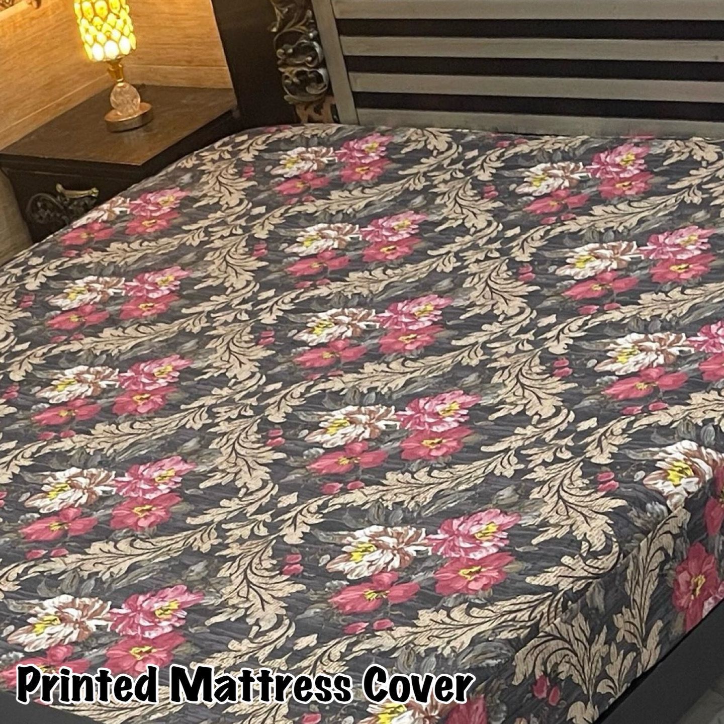 Printed Water Proof Matress Safegaurd  | King Size Double Bed