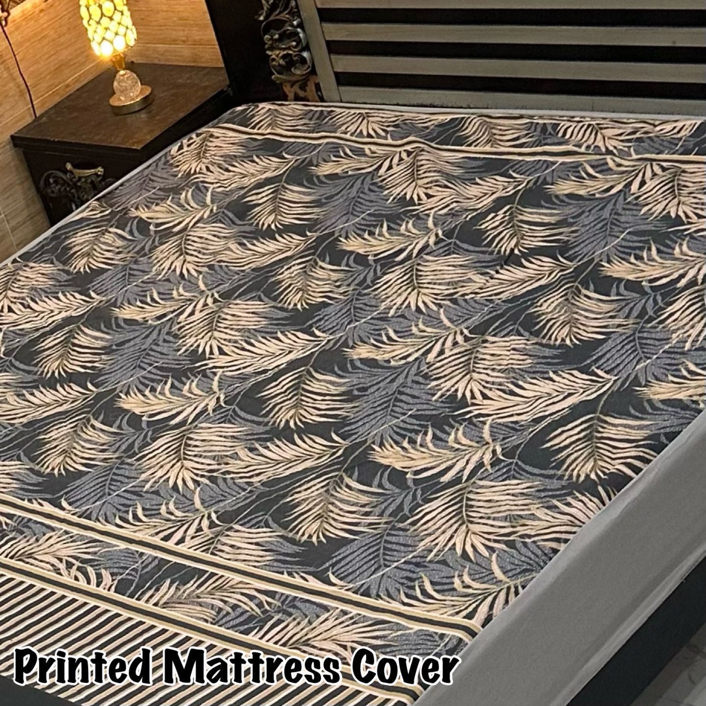 Printed Water Proof Matress Safegaurd  | King Size Double Bed