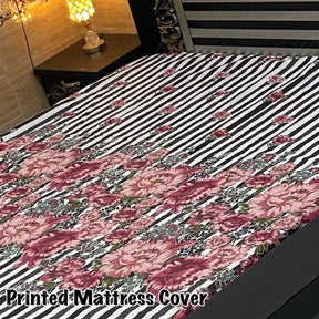 Printed Water Proof Matress Safegaurd  | King Size Double Bed