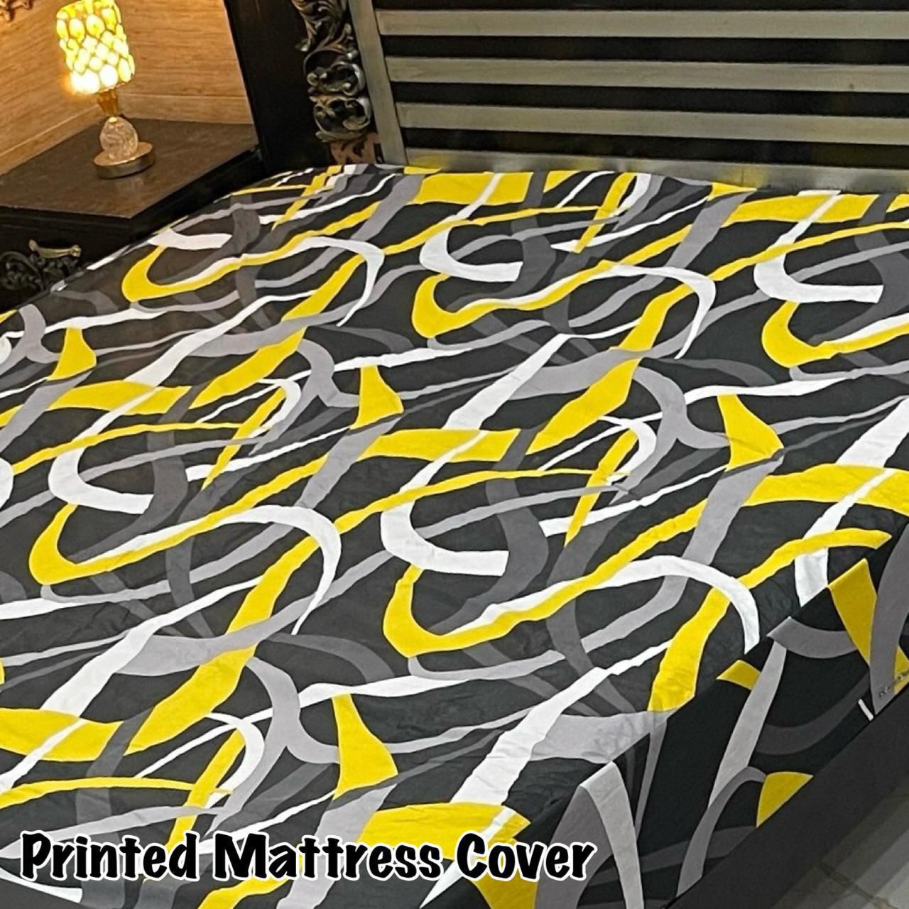 Printed Water Proof Matress Safegaurd  | King Size Double Bed