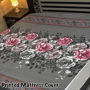 Printed Water Proof Matress Safegaurd  | King Size Double Bed