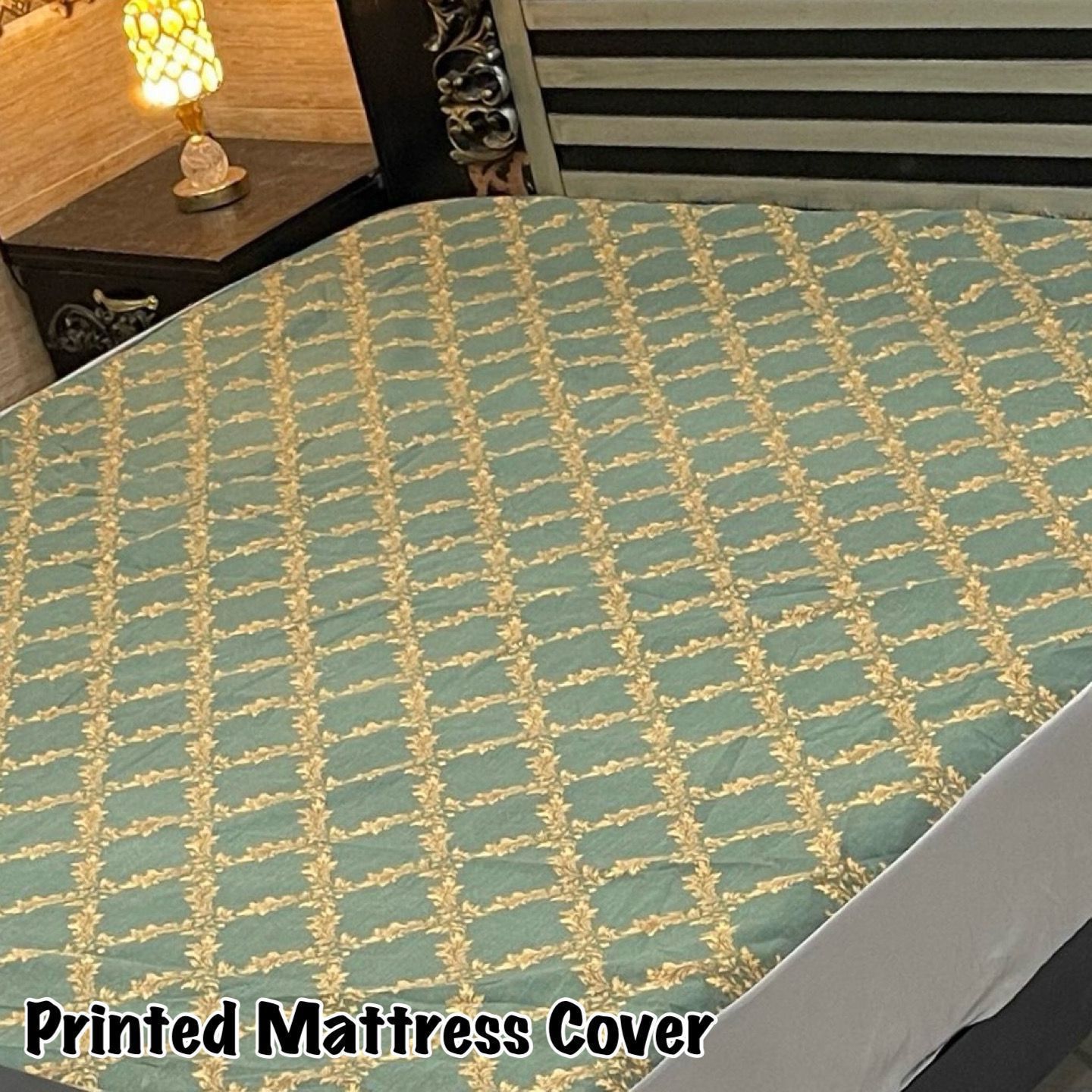 Printed Water Proof Matress Safegaurd  | King Size Double Bed