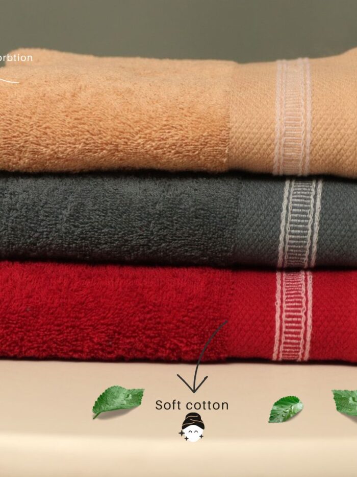 Three colours update 100% cotton towel limited edition