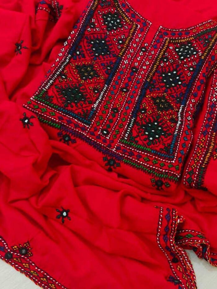 Linen Stuff  Fancy Balochi Handmade Bareekh Needle Work 3pc Dresses 🧵