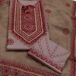 Balochi Arri Machine Embroidered Work Soft Cotton Stuff Shirt Trouser