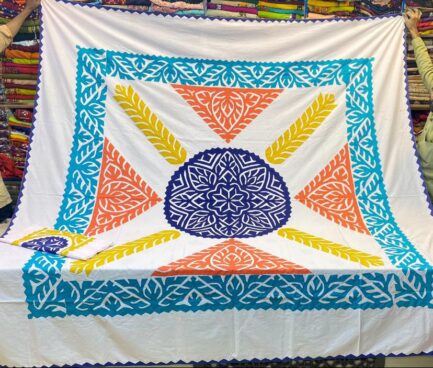 Applic Handmade King Size Cotton Stuff Double Bed Bedsheets - Image 11