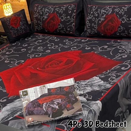 4Pc 3D Panel Bedsheet🔥|  New variety stock - Image 8