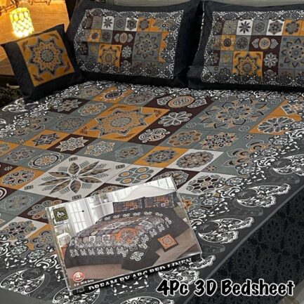 4Pc 3D Panel Bedsheet🔥|  New variety stock - Image 13