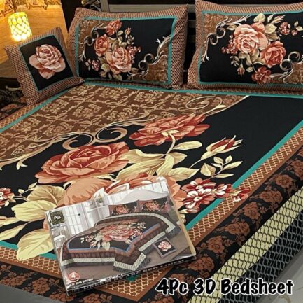 4Pc 3D Panel Bedsheet🔥|  New variety stock - Image 10