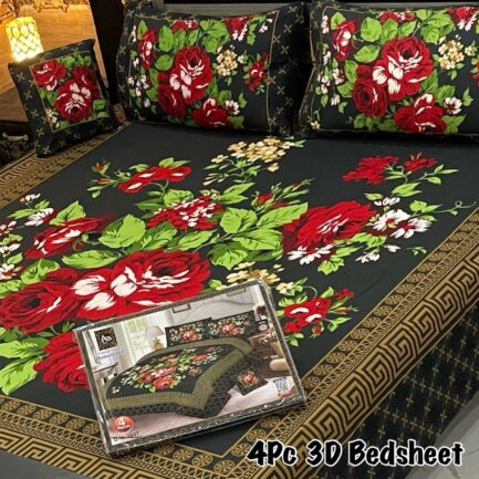 4Pc 3D Panel Bedsheet🔥|  New variety stock - Image 17
