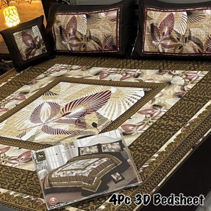 4Pc 3D Panel Bedsheet🔥|  New variety stock - Image 25