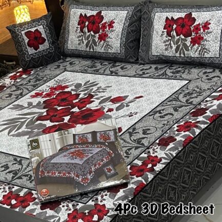 4Pc 3D Panel Bedsheet🔥|  New variety stock - Image 21