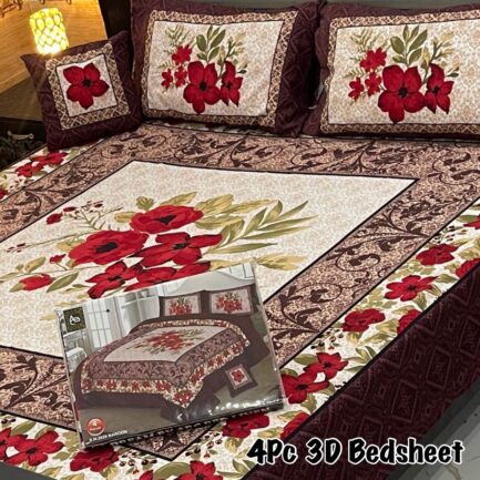 4Pc 3D Panel Bedsheet🔥|  New variety stock - Image 26