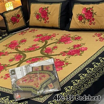 4Pc 3D Panel Bedsheet🔥|  New variety stock - Image 29