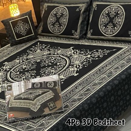 4Pc 3D Panel Bedsheet🔥|  New variety stock - Image 33