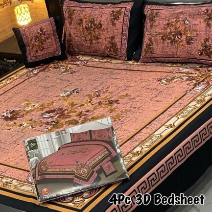 4Pc 3D Panel Bedsheet🔥|  New variety stock - Image 34