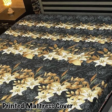Printed Water Proof Matress Safegaurd  | King Size Double Bed - Image 6