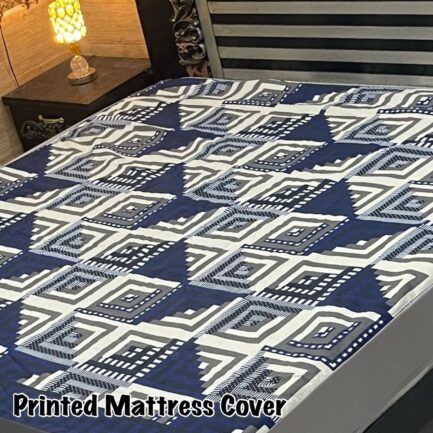Printed Water Proof Matress Safegaurd  | King Size Double Bed - Image 12