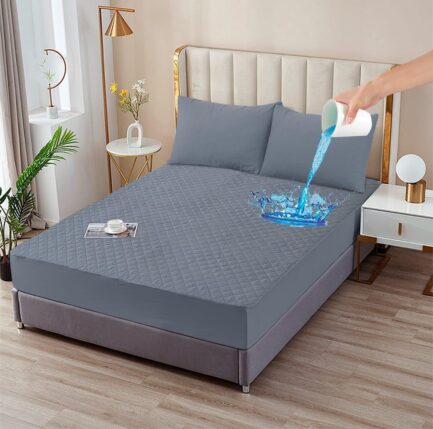 Quilted Waterproof Mattress Fitted covers | 💯% Waterproof Mattress Protector Bedsheet - Image 7