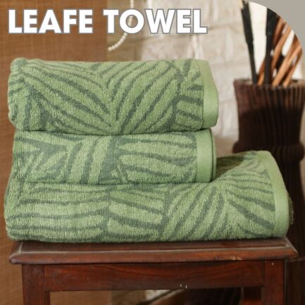 LEAF - Towel set 100% Cotton packed Towel set. - Image 7