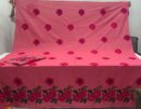 Gulab imbriodad bed sheet