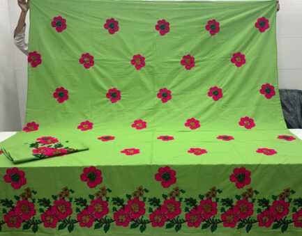 Gulab imbriodad bed sheet - Image 4