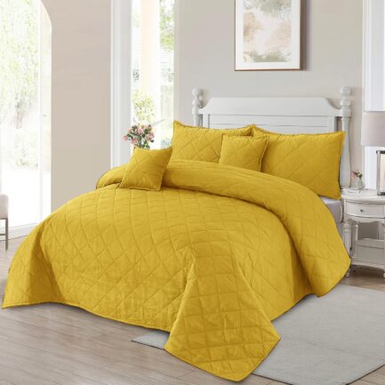 Marry Gold Quilted Palachi Bedspread - Image 10