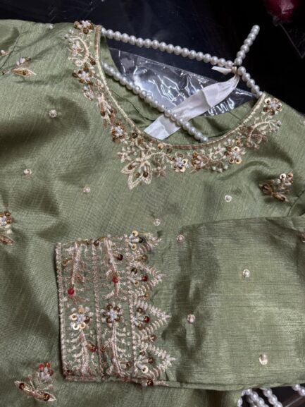 Handmade Tilla Embd Choli(kurti) lining attached - Image 7