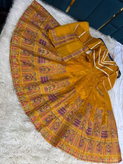 3yard 4.sided border Organza Dupta - Image 6