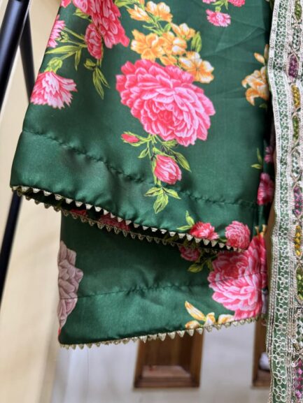 3 piece Silk Sequin embroidery - Image 7