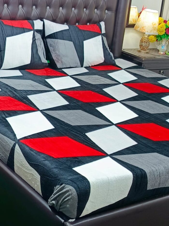 3Pc Fleece Bedsheet